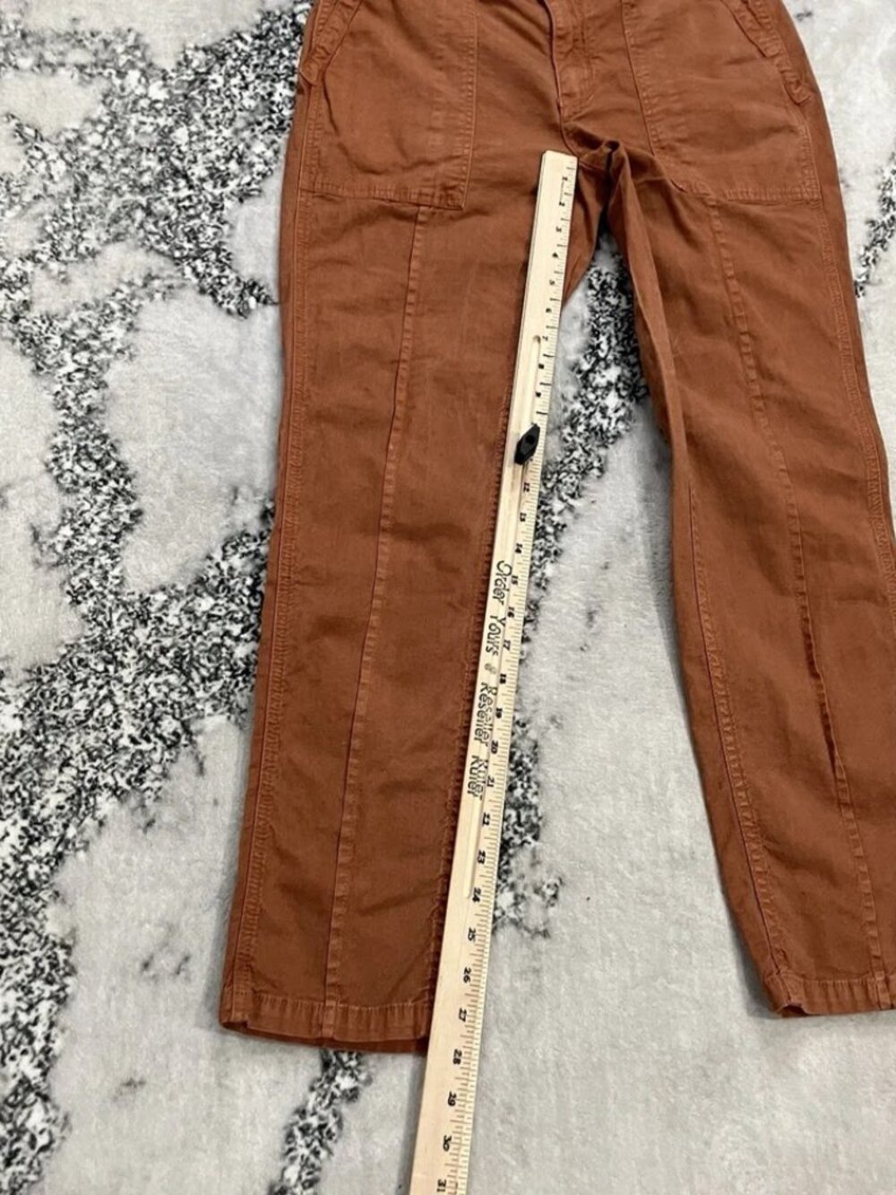 Anthropologie Pilcro "The Wanderer" Utility Pants – Rust/Terracotta, Size 27 - Picture 8 of 11